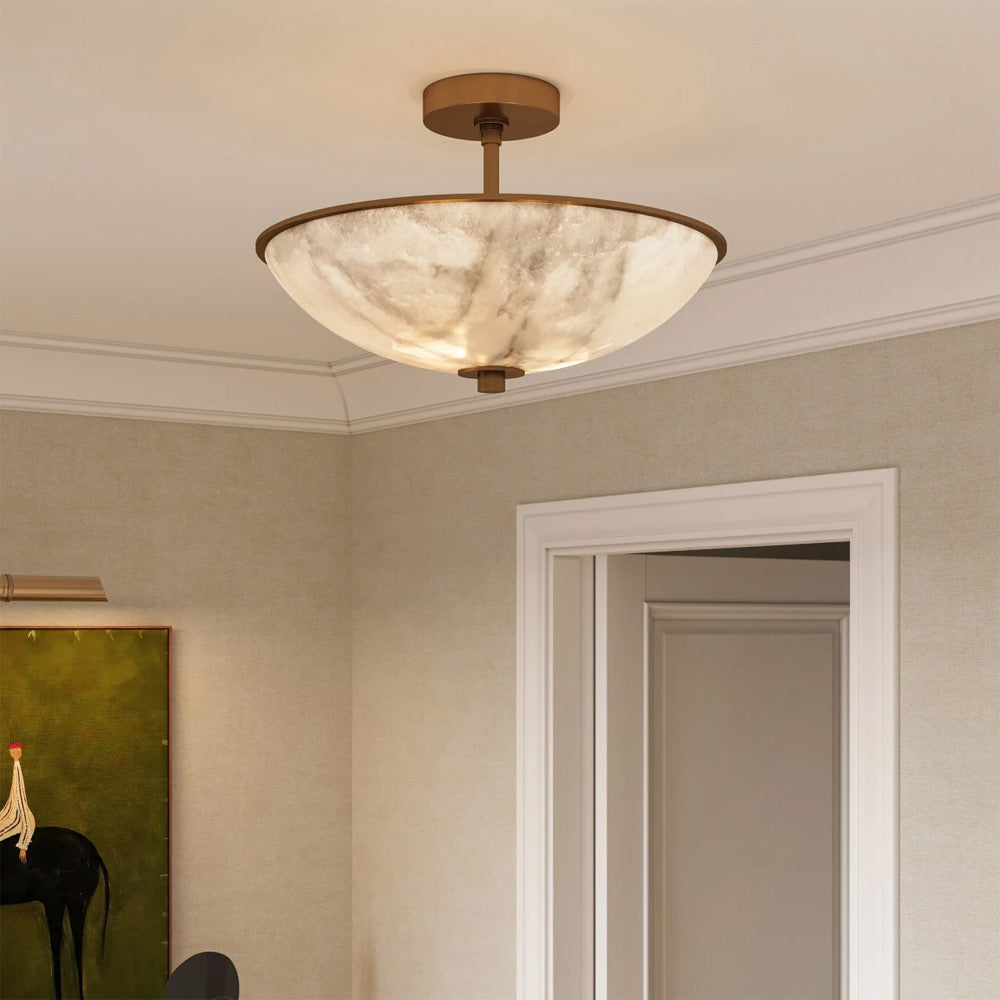 Volterra Semi Flush Mount Ceiling Light in Detail.
