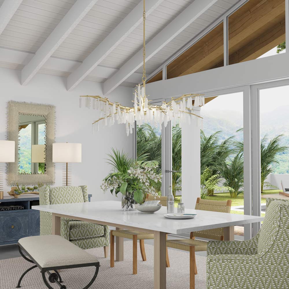 Walwyn Table Lamp in dining room.