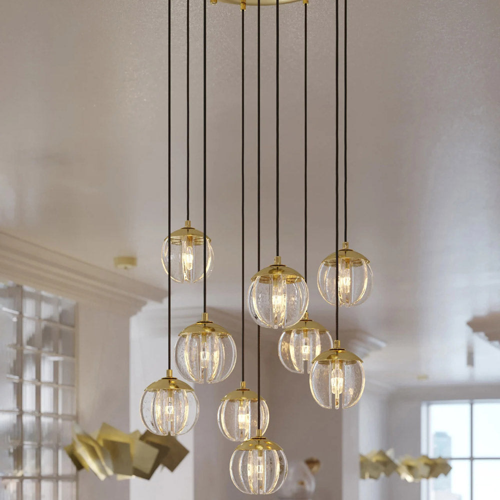 Wexler Multi Light Pendant Light in Detail.