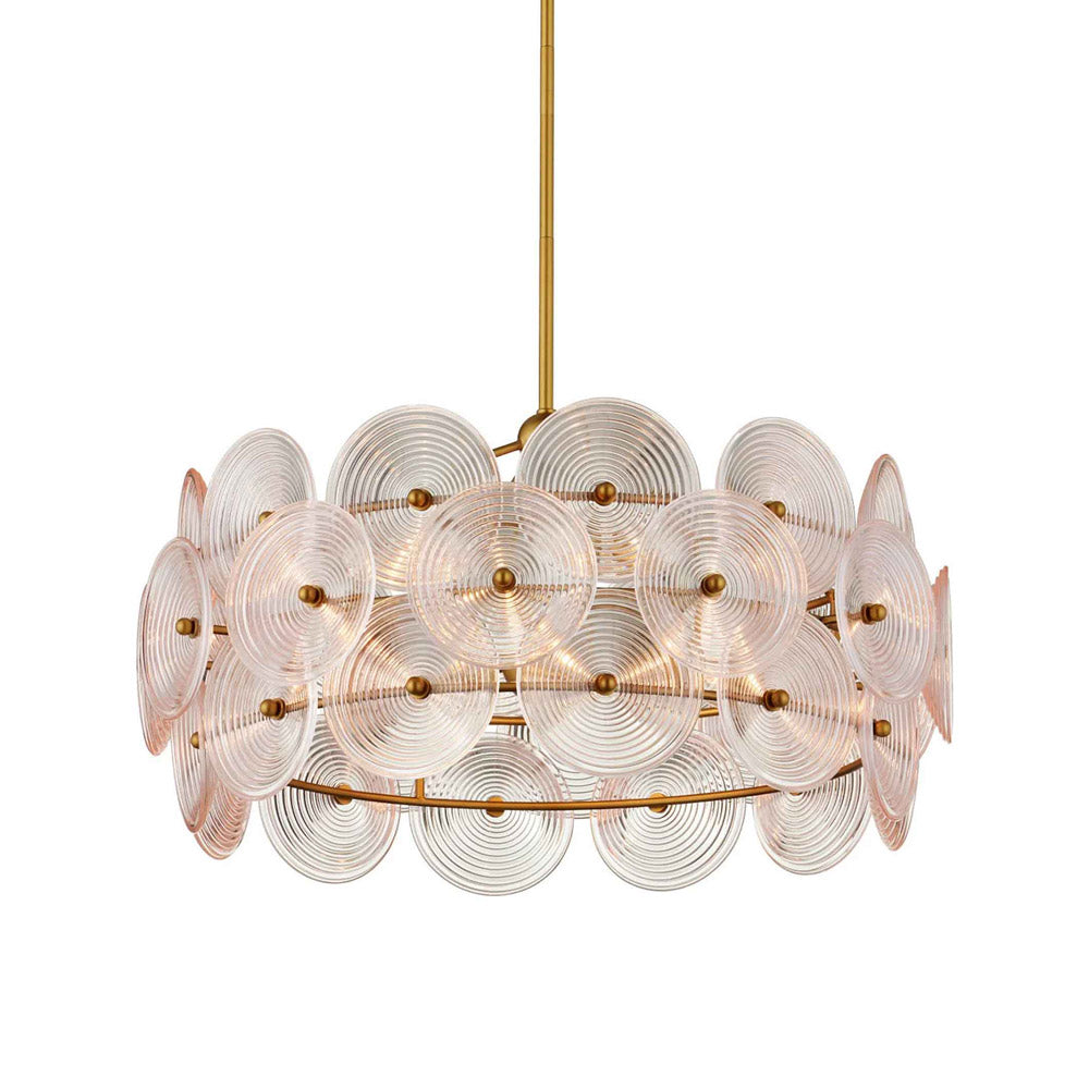 Whirlwind Chandelier in Pale Pink (27.25-Inch).