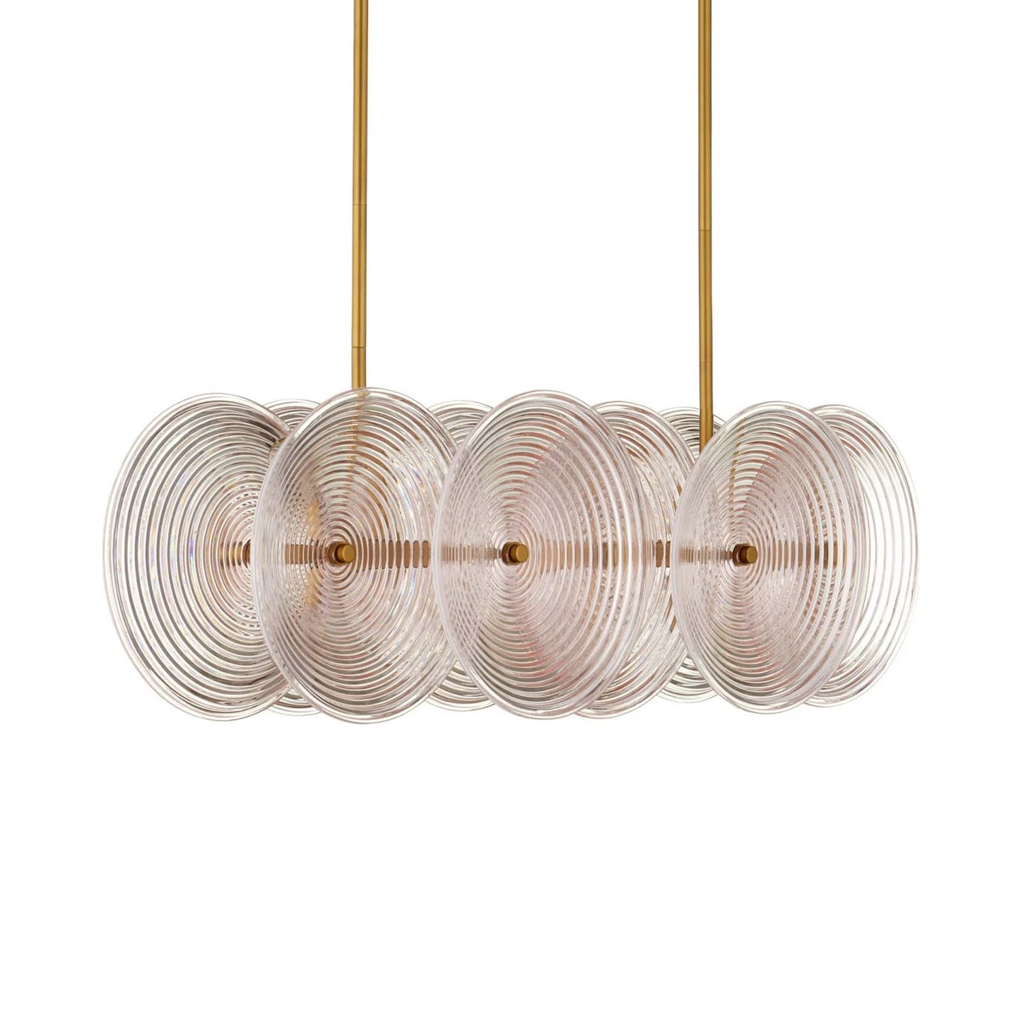 Whirlwind Linear Chandelier in Detail.
