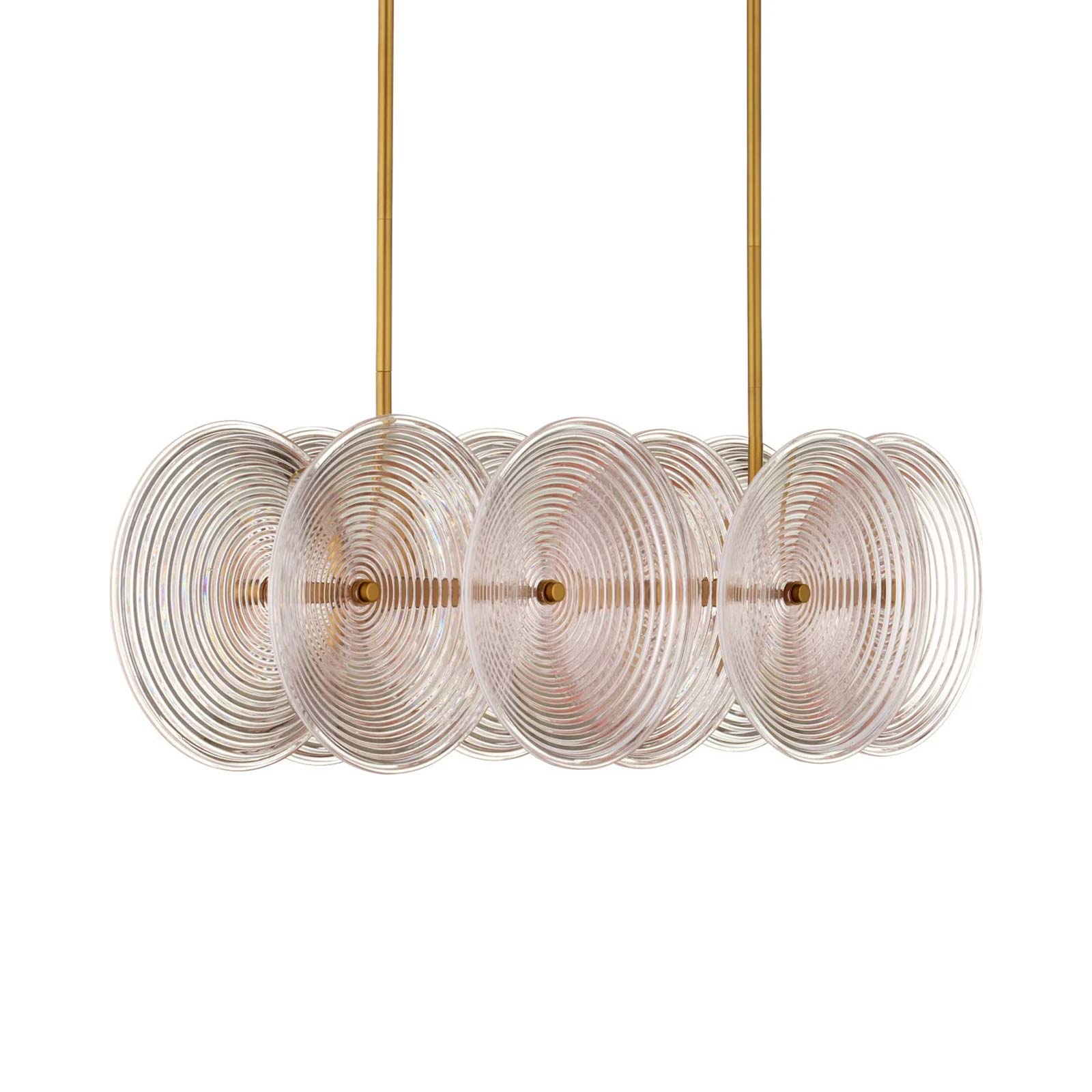 Whirlwind Linear Chandelier in Detail.
