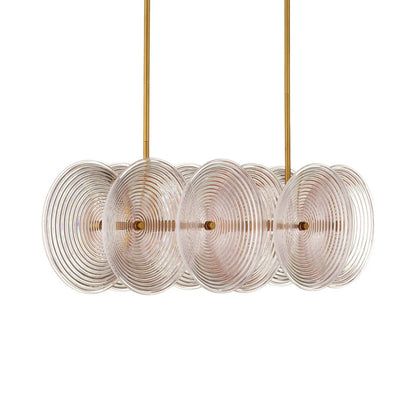 Whirlwind Linear Chandelier in Detail.
