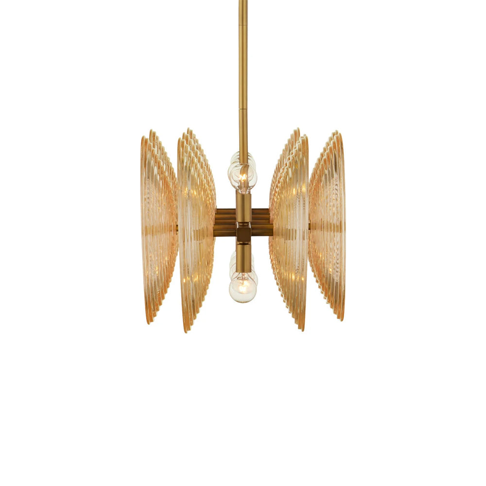 Whirlwind Linear Chandelier in Detail.