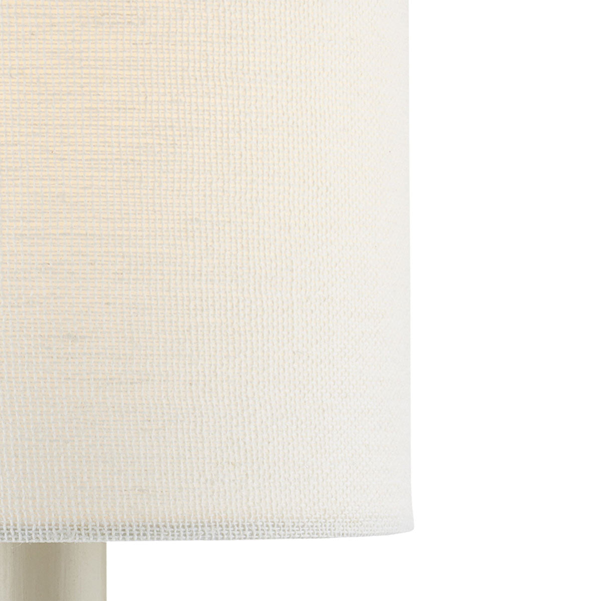 White Cotton Chandelier Shade in Detail.