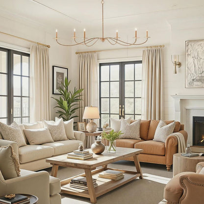 Woburn Wall Light in living room.