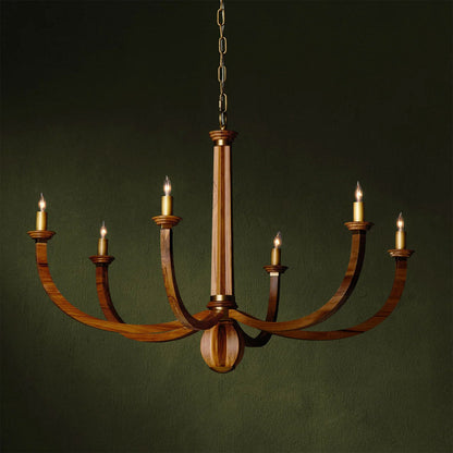 Woodcroft Chandelier in Detail.