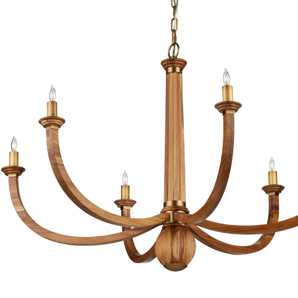Woodcroft Chandelier in Detail.