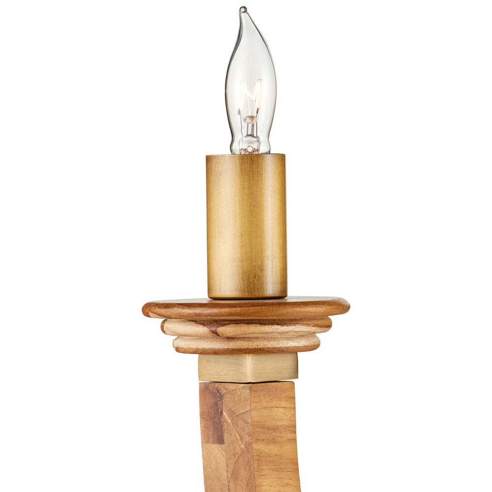 Woodcroft Chandelier in Detail.