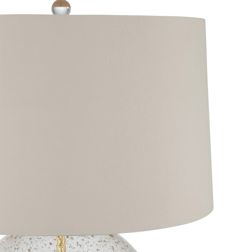 Zebulon Round Table Lamp in Detail.