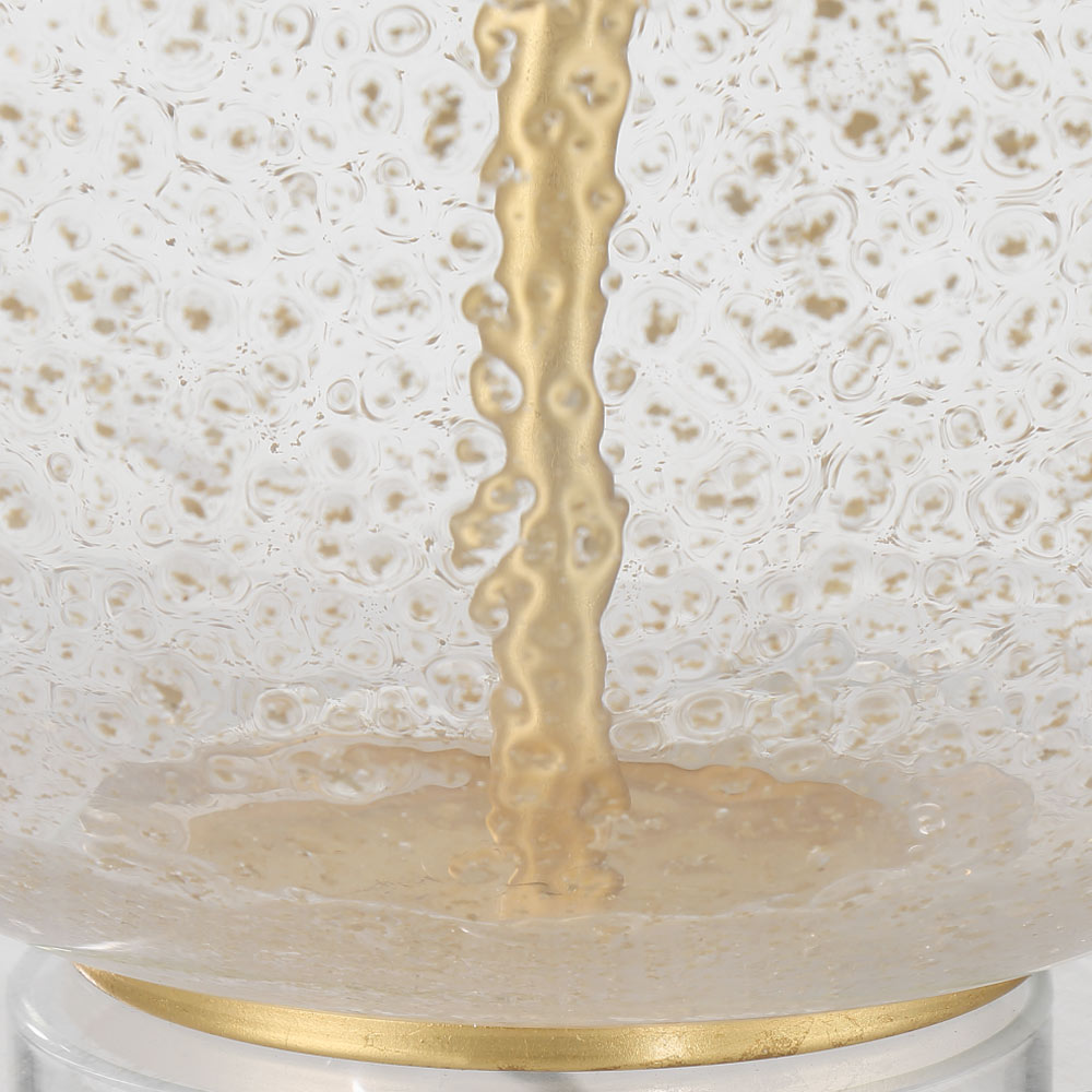 Zebulon Round Table Lamp in Detail.