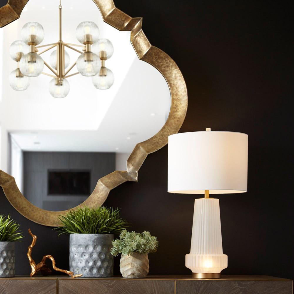 Mila LED Table Lamp in living room.