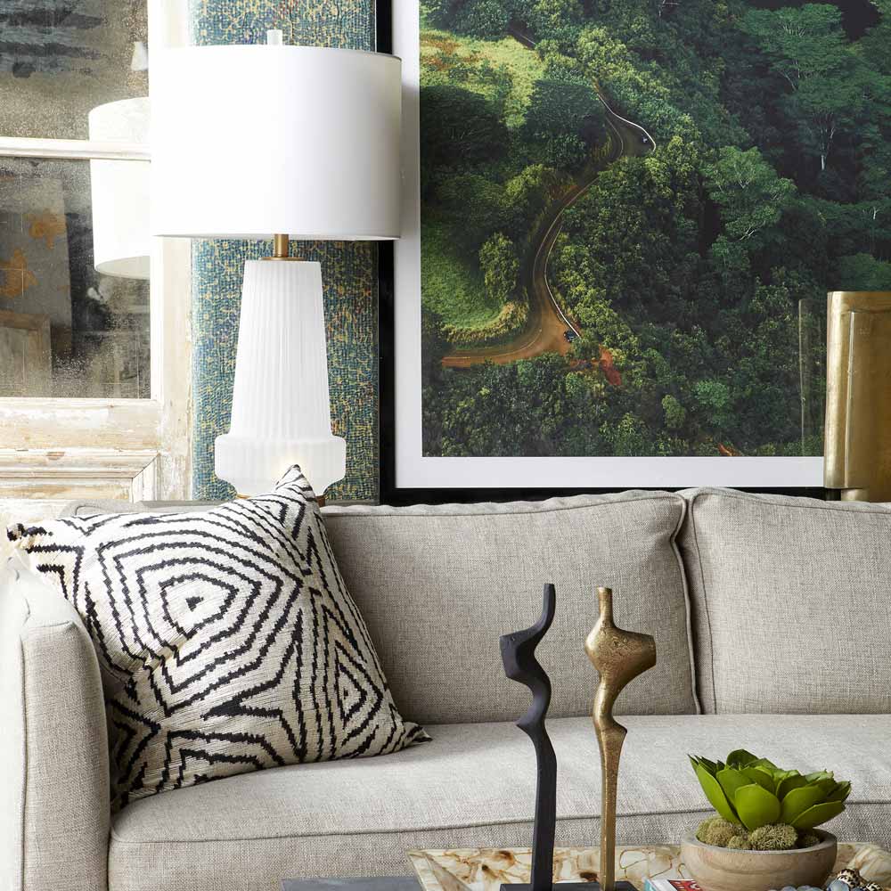 Mila LED Table Lamp in living room.