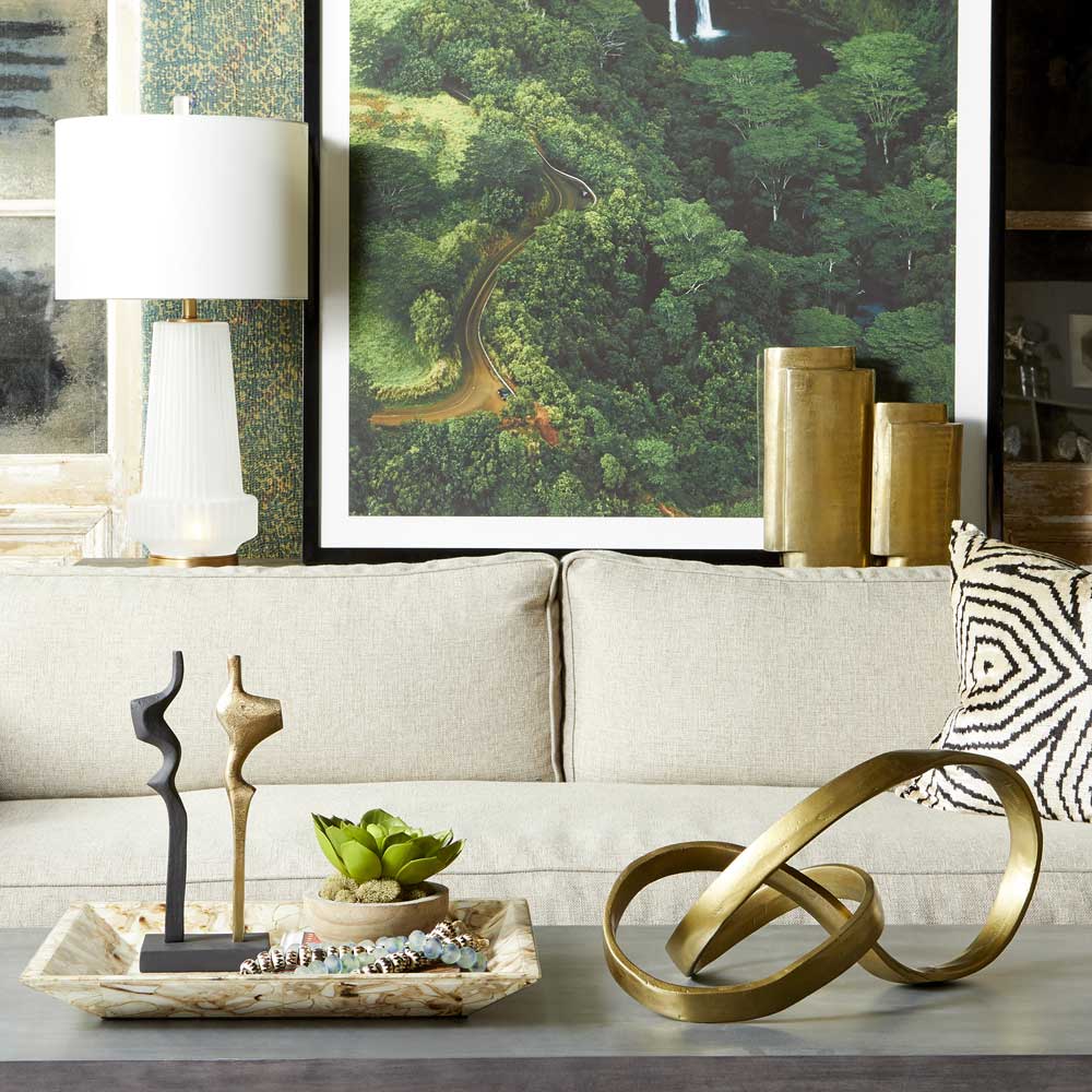 Mila LED Table Lamp in living room.