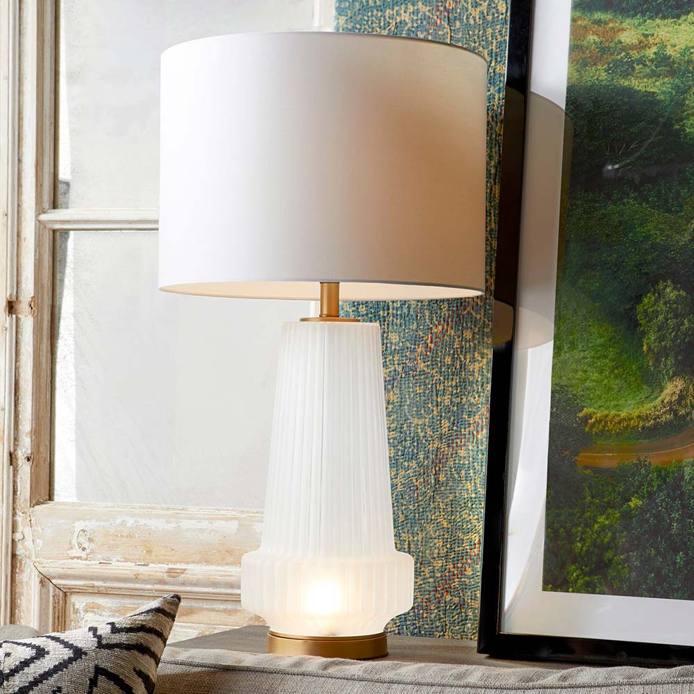 Mila LED Table Lamp in living room.