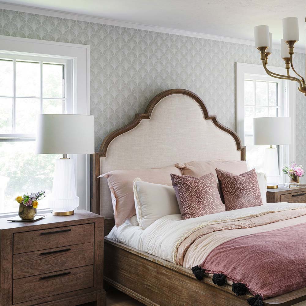 Mila LED Table Lamp in bedroom.