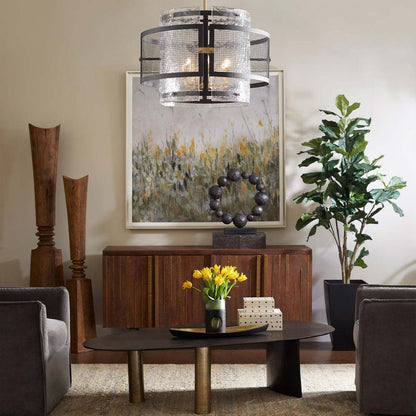 Panorama Chandelier in living room.