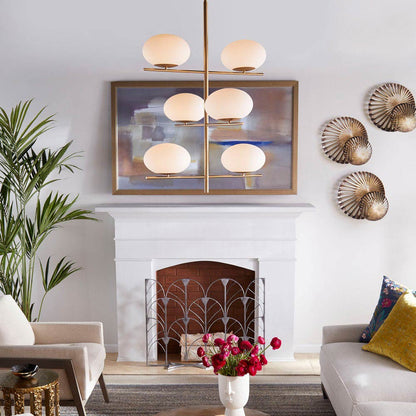 Pod Chandelier in living room.