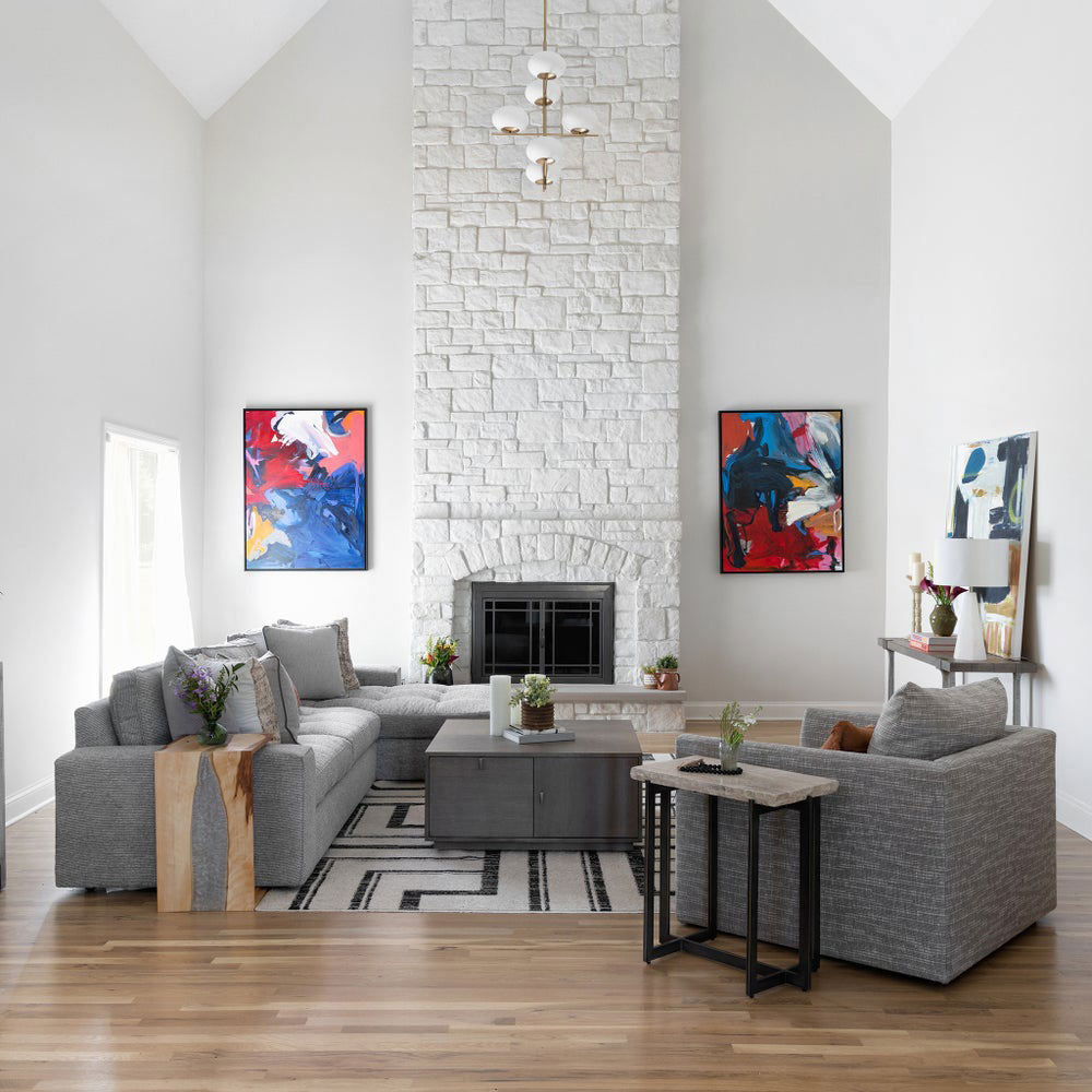 Pod Chandelier in living room.