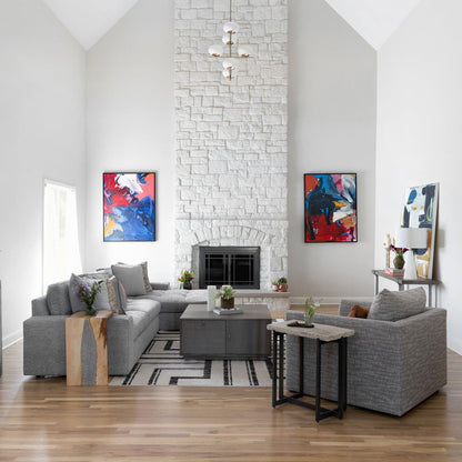 Pod Chandelier in living room.