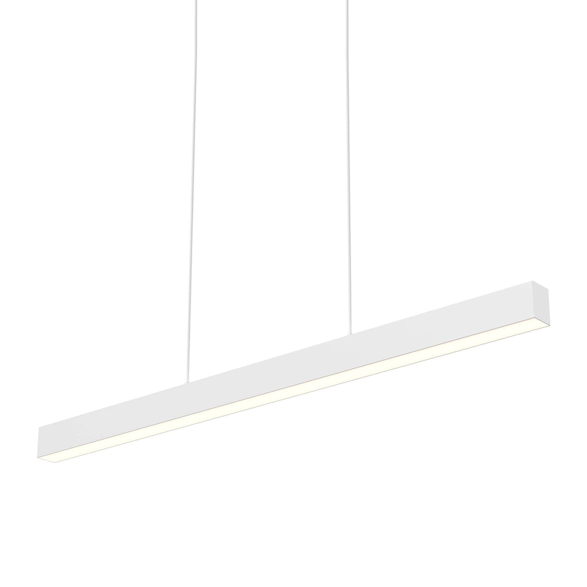 Boulevard LED Linear Pendant Light in White.