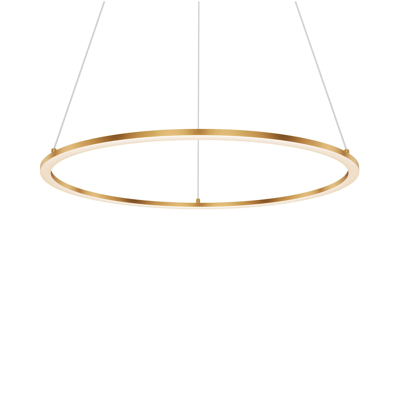 Circa LED Pendant Light in Gold.