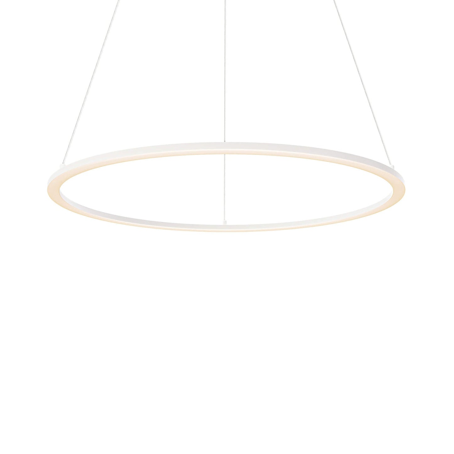 Circa LED Pendant Light in White.