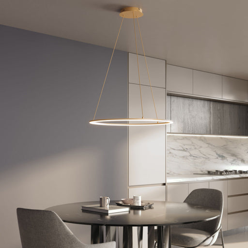 Circa LED Pendant Light in dining room.
