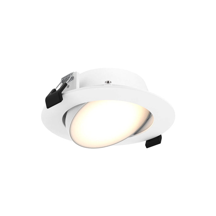 Fusion Indoor/Outdoor LED Recessed Light in White (Small).