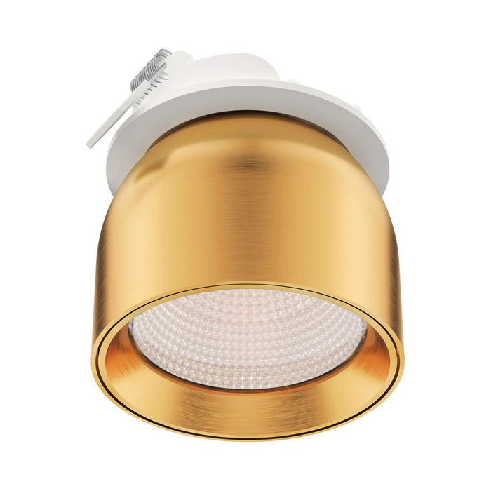 Horus LED Gimbal Recessed Light in Gold.