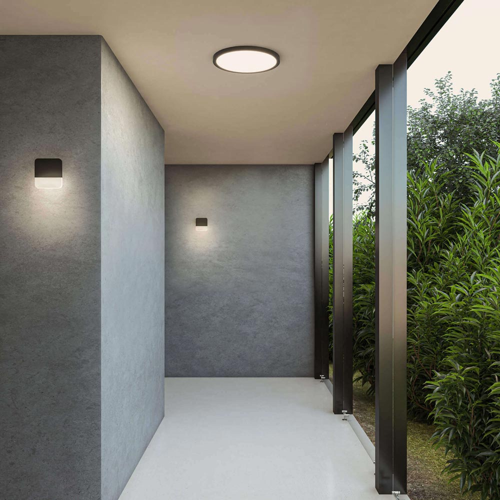 Alto Ultra Slim Outdoor LED Wall Light Outside Area.