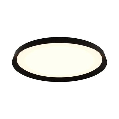 Aurora LED Flush Mount Ceiling Light in Black (21-Inch).