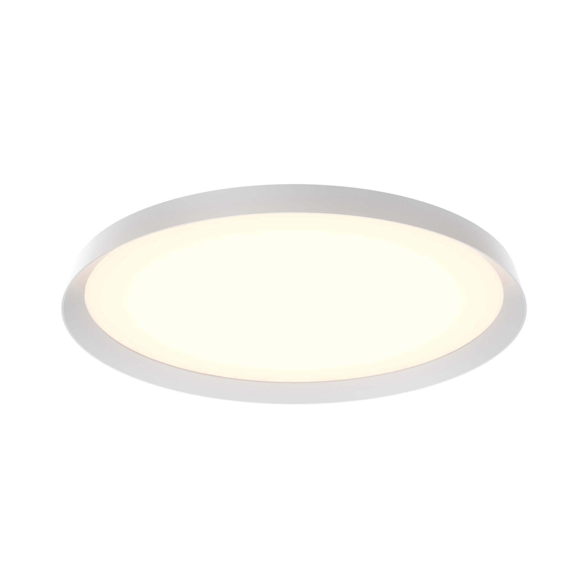 Aurora LED Flush Mount Ceiling Light in White (21-Inch).