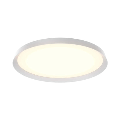 Aurora LED Flush Mount Ceiling Light in White (21-Inch).