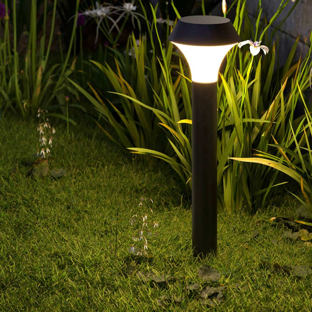 Beacon LED Path Light in Outside Area.