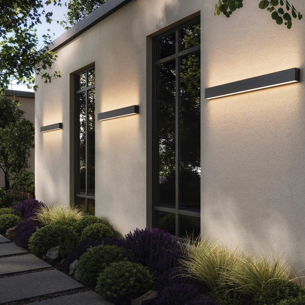 Boulevard LED Wall Light in Outside Area.