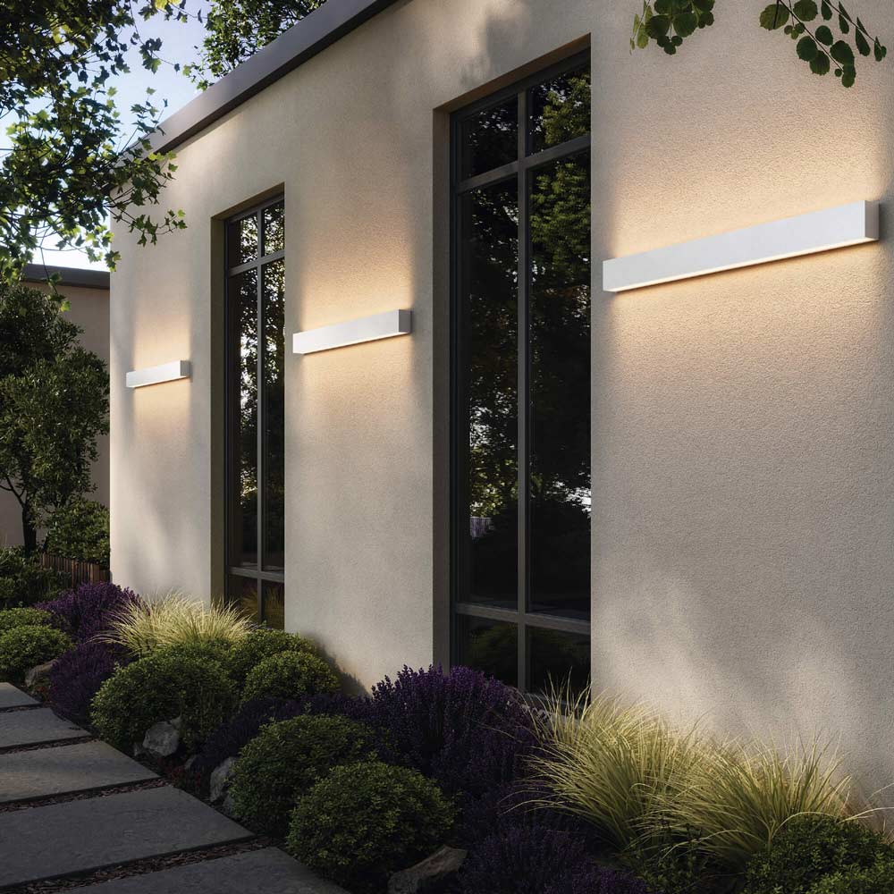 Boulevard LED Wall Light in Outside Area.