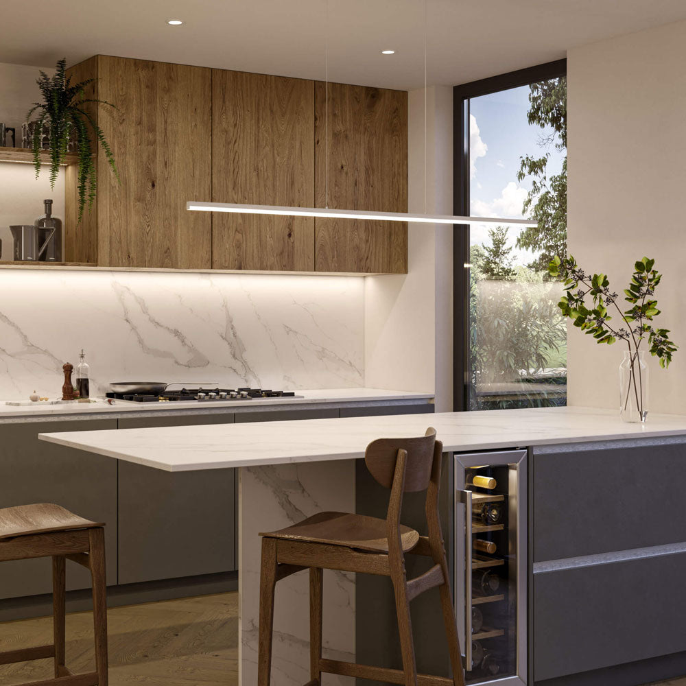 Current LED Pendant Light in kitchen.