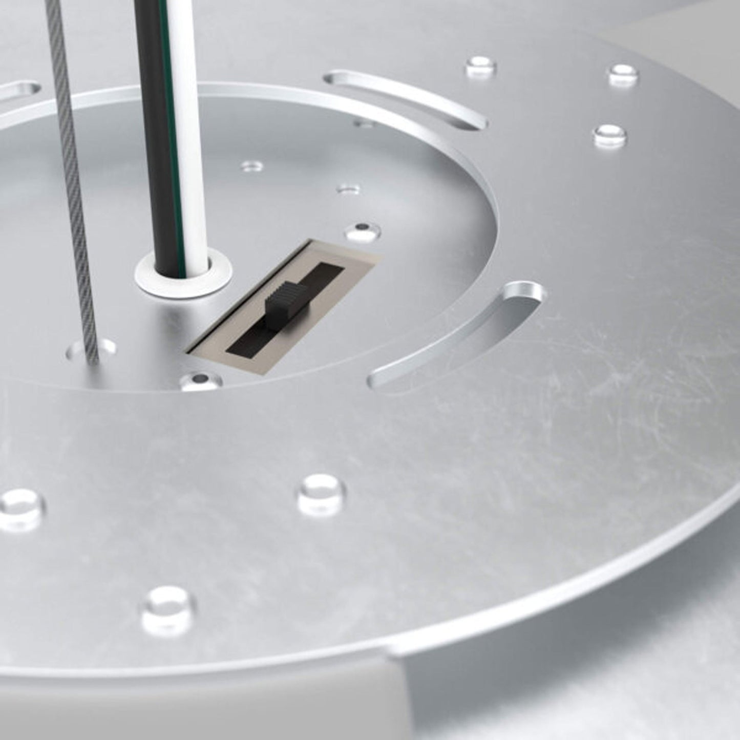 Delta Round Indoor/Outdoor LED Flush Mount Ceiling Light in Detail.