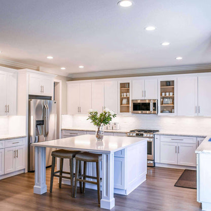 Excel CCT LED Recessed Panel Light in kitchen.