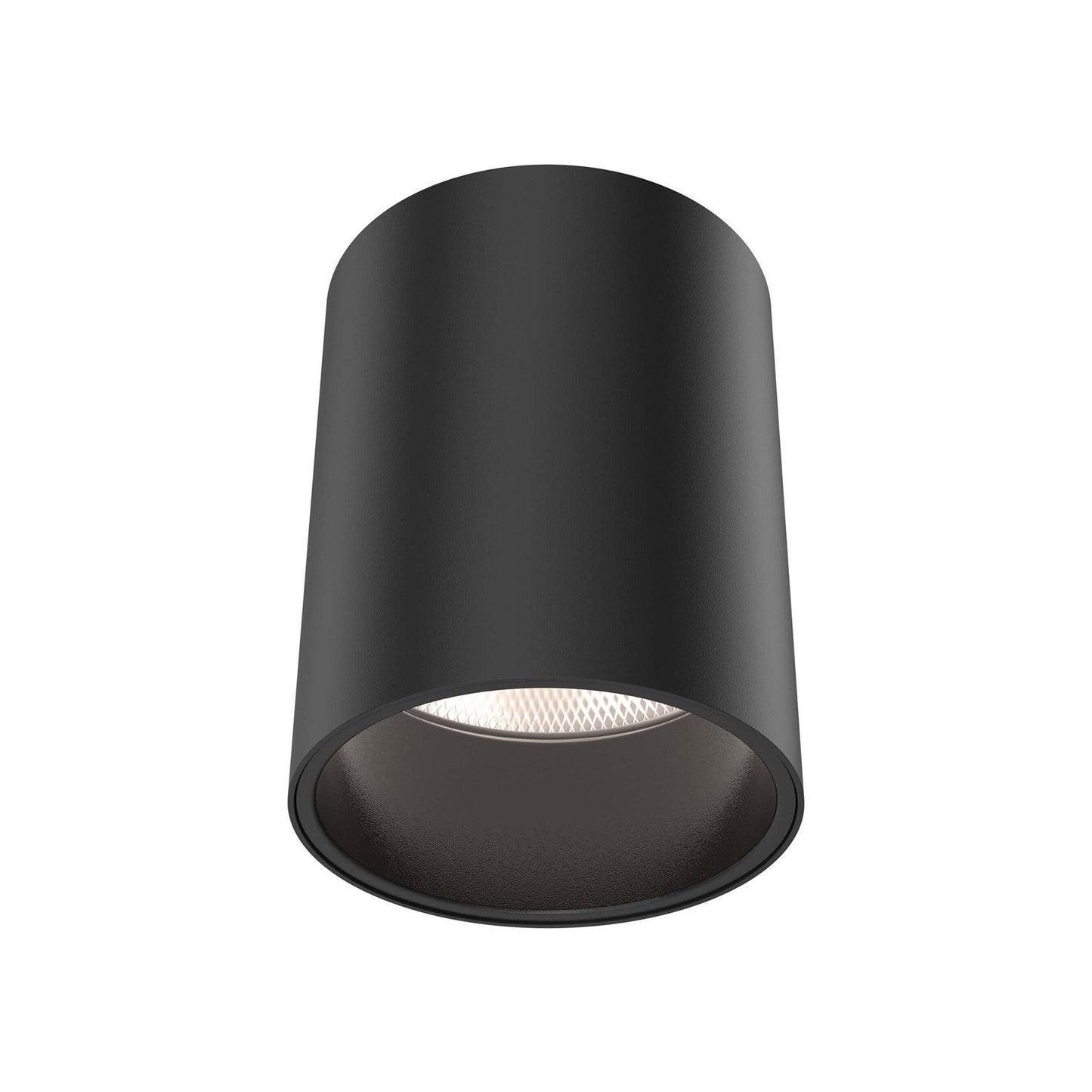 Focus LED Flush Mount Ceiling Light in Black (4.75-Inch).