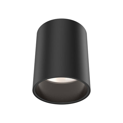 Focus LED Flush Mount Ceiling Light in Black (4.75-Inch).