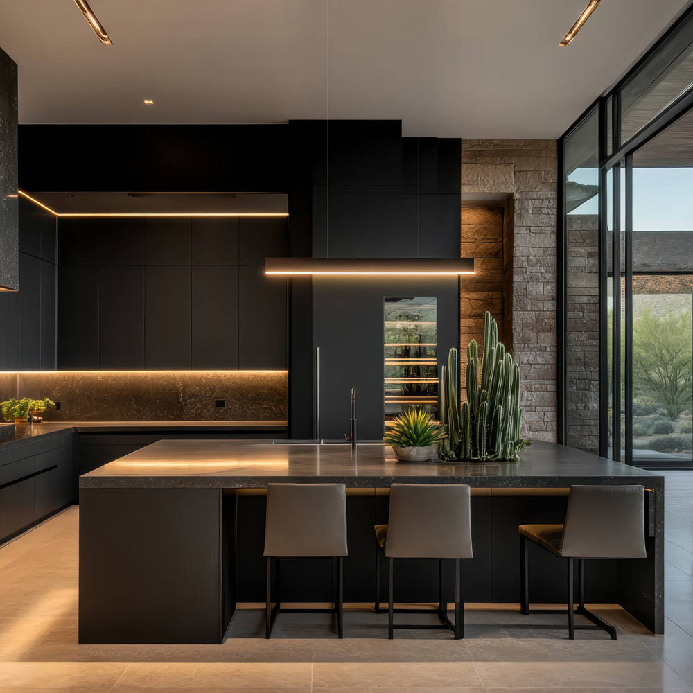 Formlink Recessed Extrusion in kitchen.