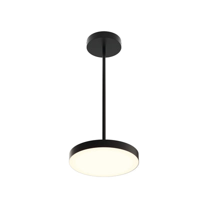 Fusion LED Pendant Light in Black (12.75-Inch).