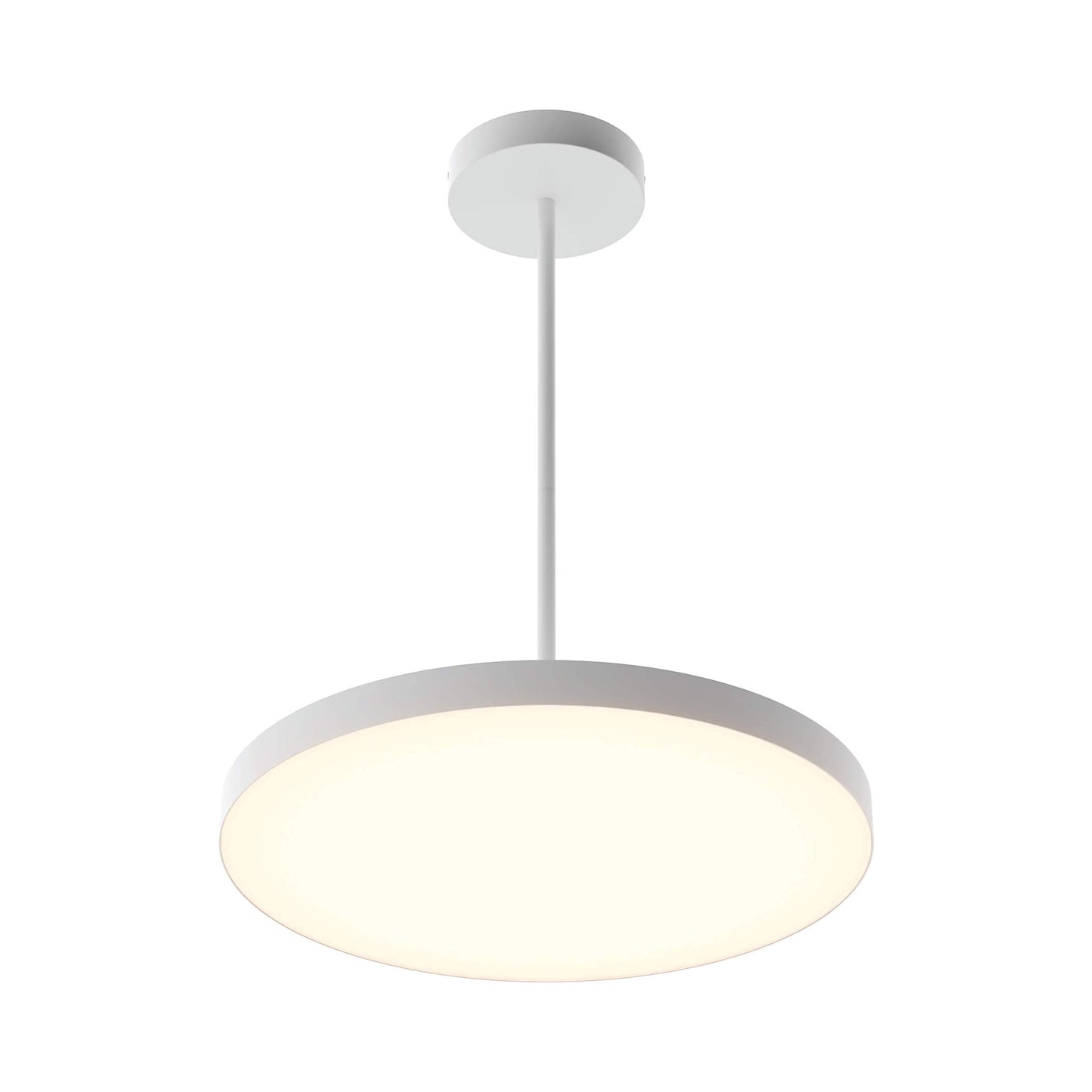 Fusion LED Pendant Light in White (21-Inch).