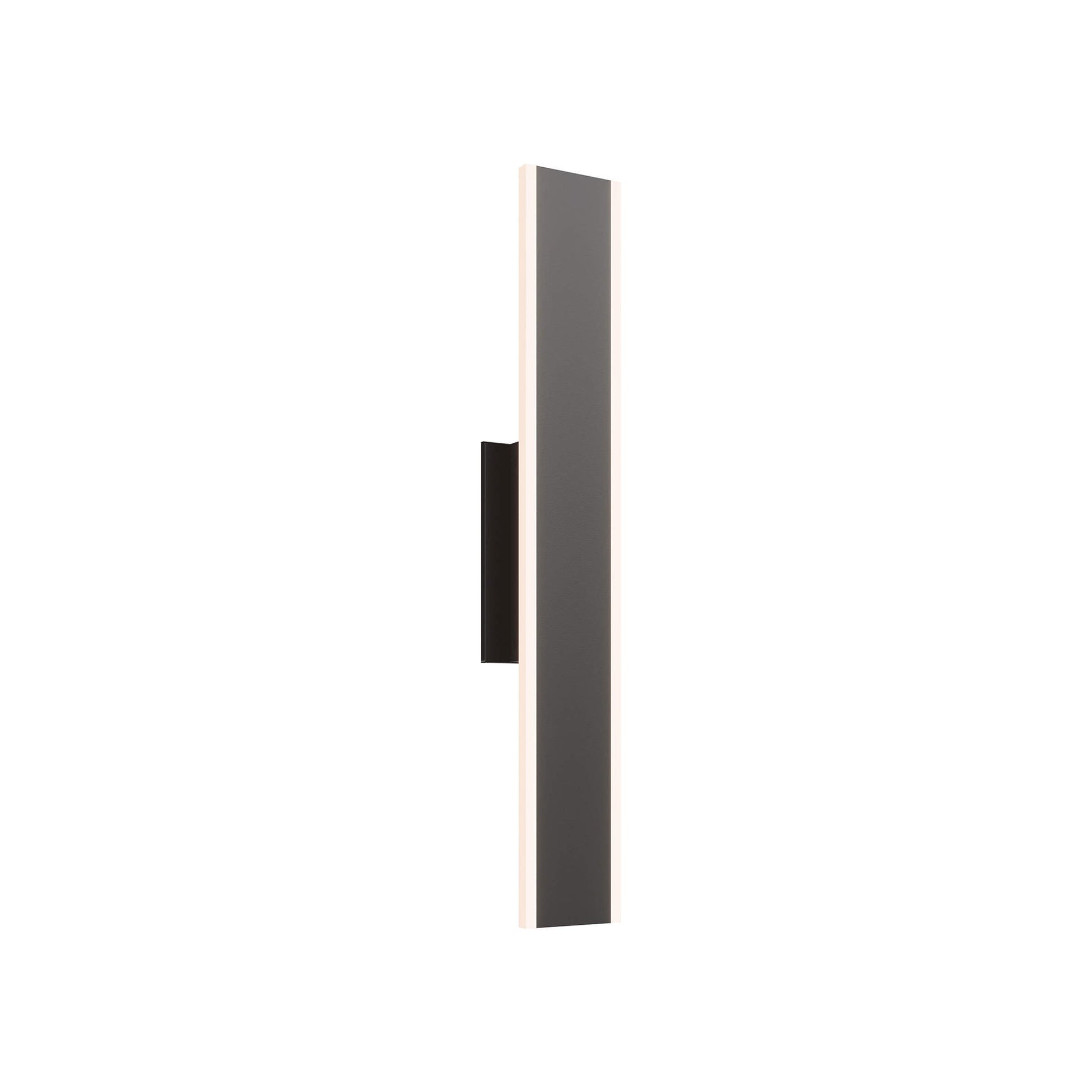 Gemini LED Wall Light in Black (24-Inch).