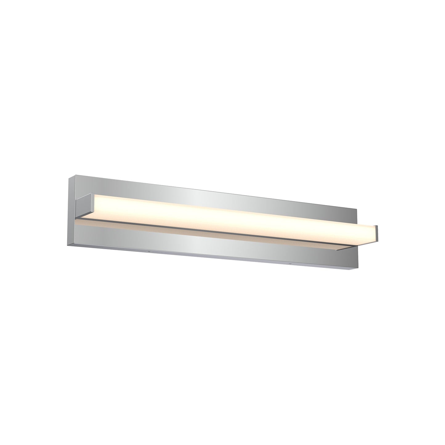 Ledge LED Bath Vanity Light in Chrome (24-Inch).