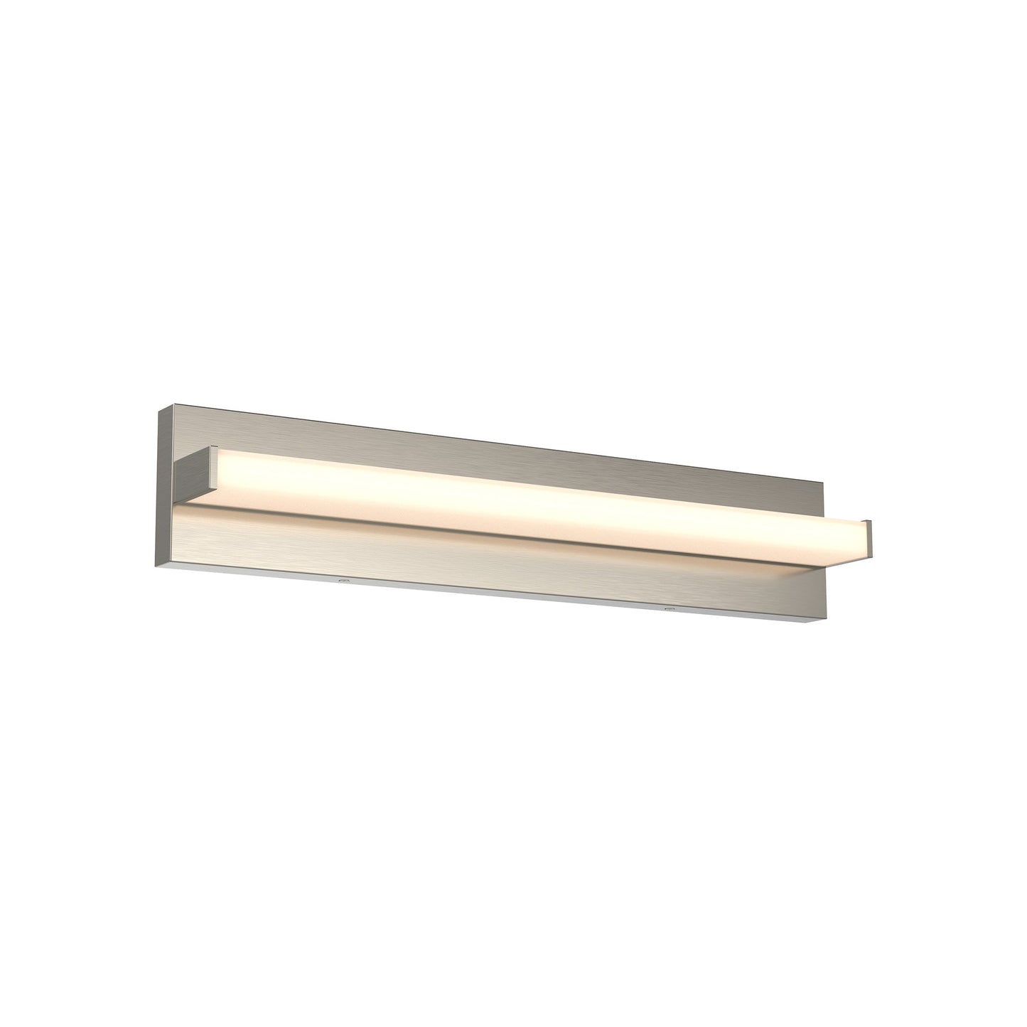 Ledge LED Bath Vanity Light in Satin Nickel (24-Inch).