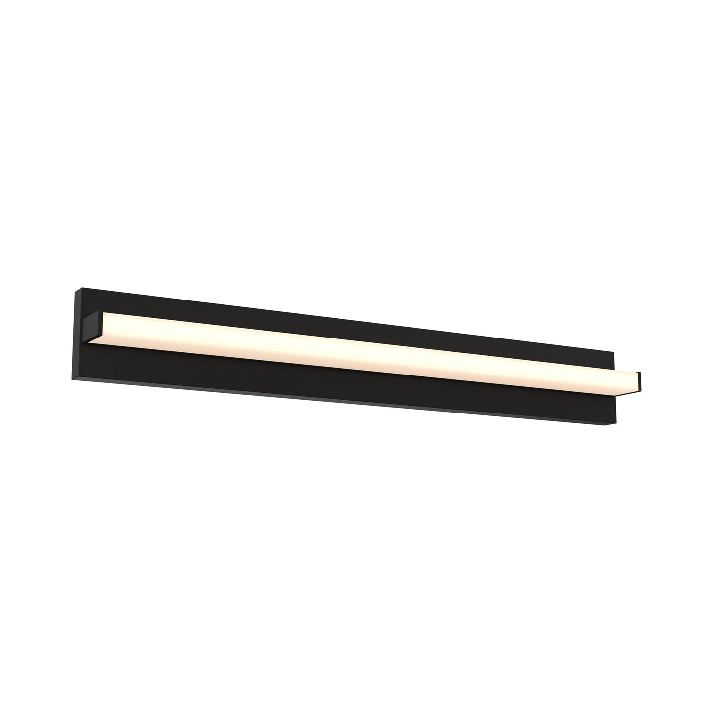 Ledge LED Bath Vanity Light in Black (36-Inch).