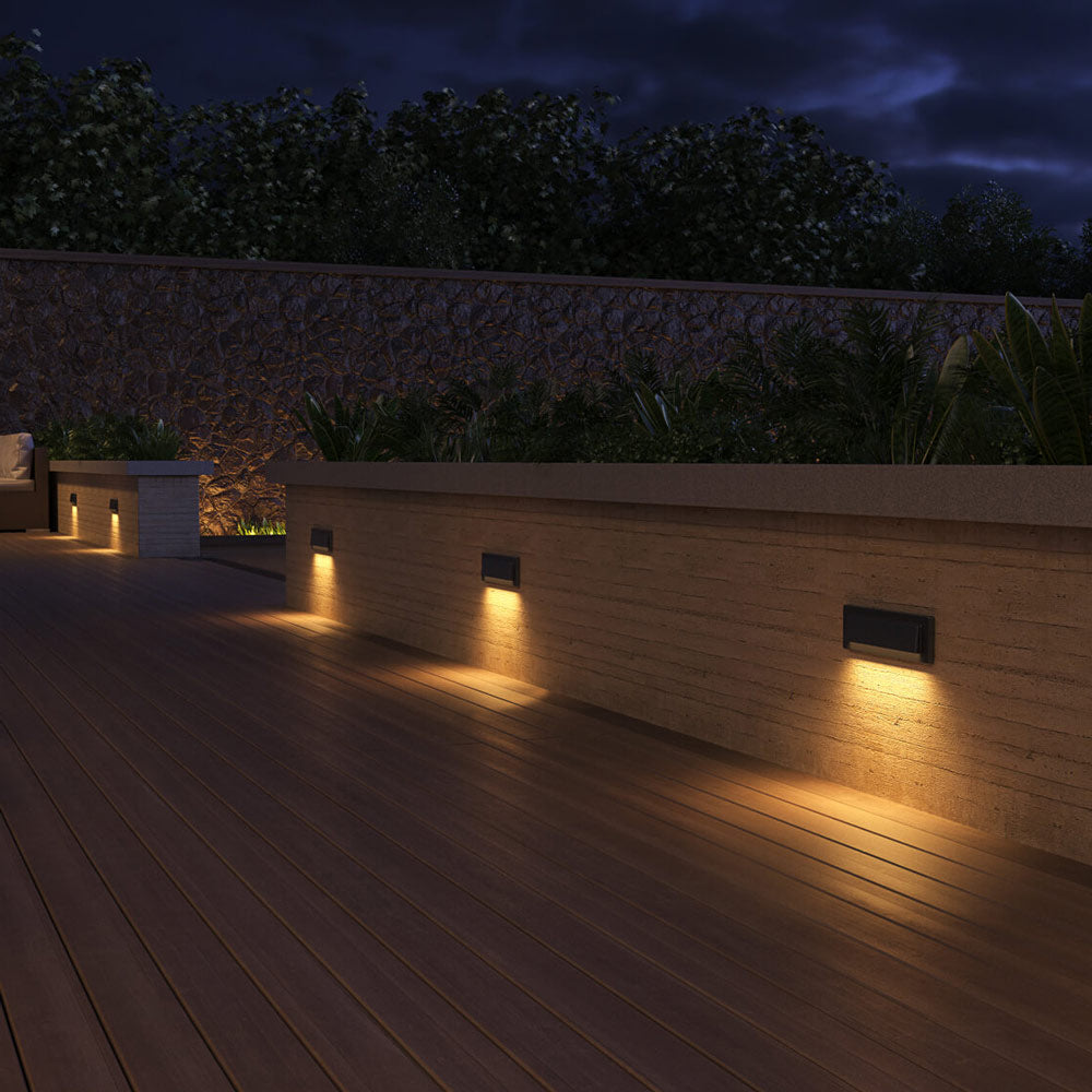 Mason LED Brick Light in Outside Area.